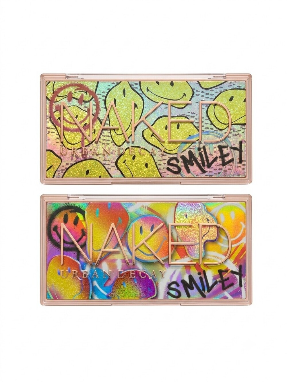 Set of 2 Urban Decay x Smiley Naked Mini Eyeshadow Palettes - Mucho Happy & Chil